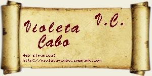 Violeta Cabo vizit kartica